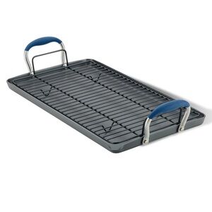 10" x 18" Double Burner Griddle with Multi-Purpose Rack